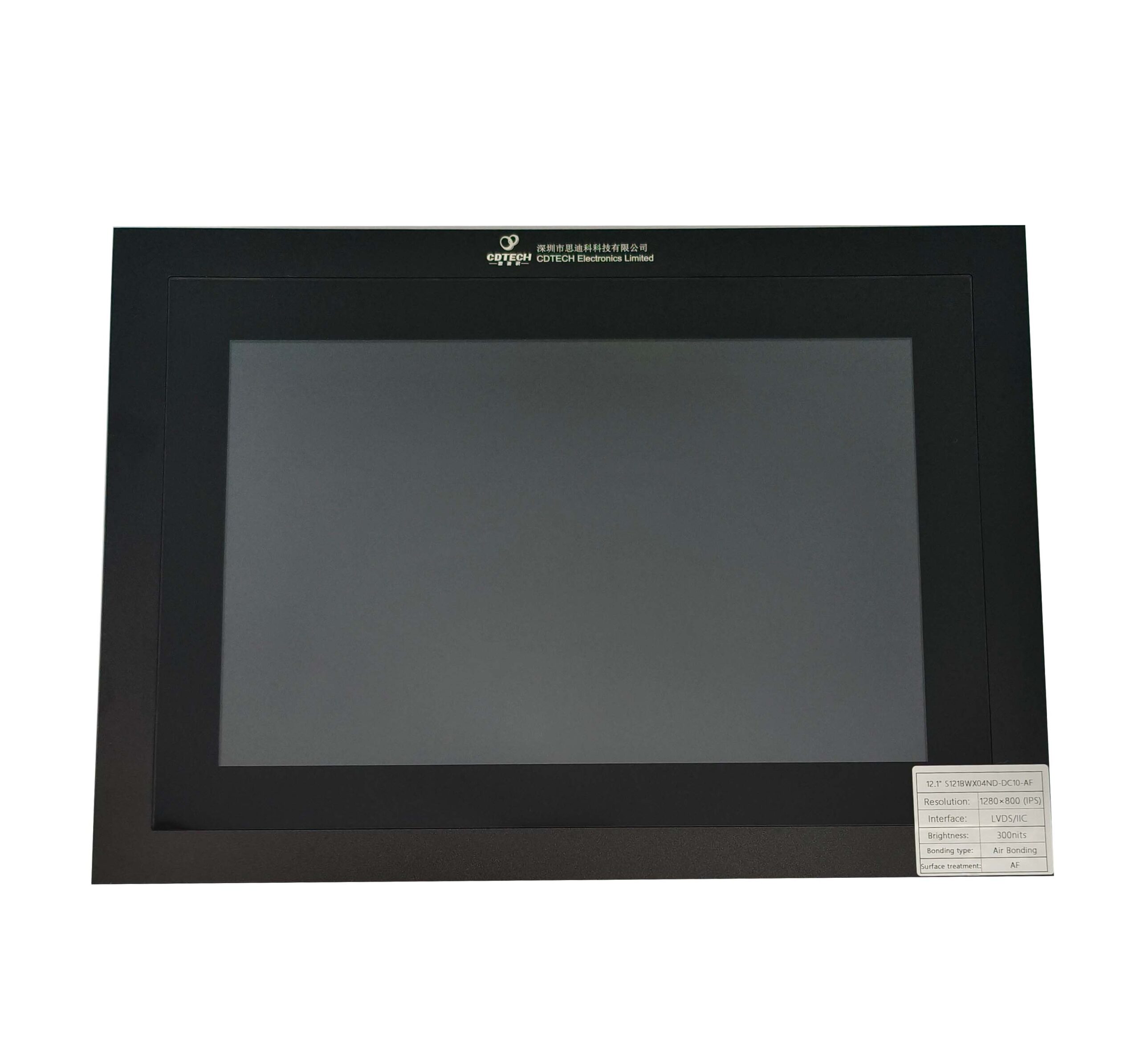 12.1 inch 1280 x 800 TFT LCD module with anti-glare cover lens